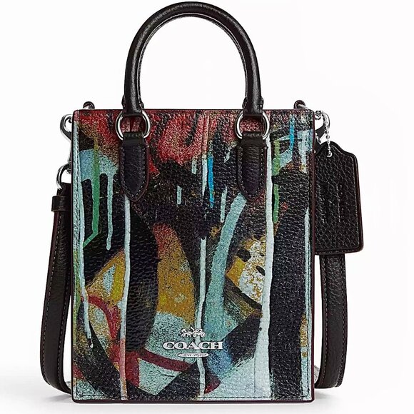 NWT - COACH x Mint + Serf - North/South Mini Bag Graffiti Print - Picture 1 of 16